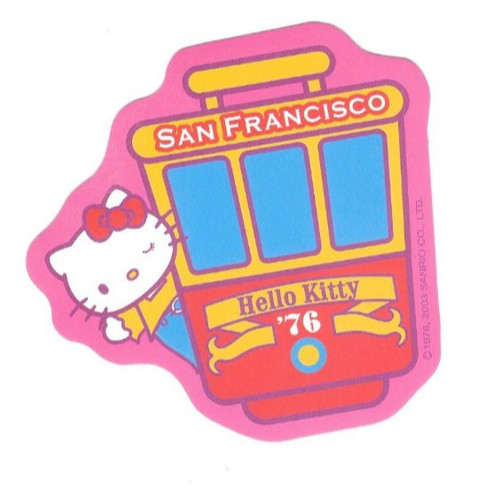 Adesivo decalcomania sanrio - adesivo,
