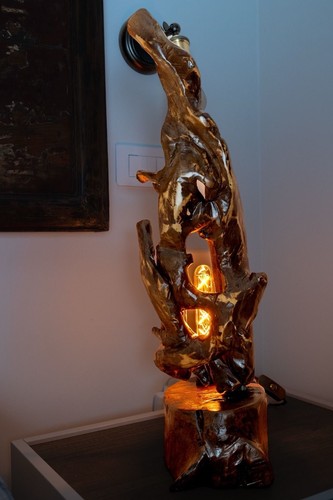 Lampade legno fatte mano - in, a