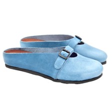 Zoccoli sabot turchese in