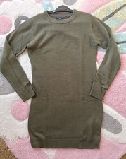 Vestito in maglia verde militare Brave soul, taglia M 42/44 mini abito