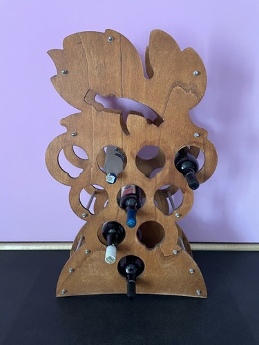 Porta bottiglie vino legno - vino,