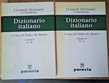 Dizionario italiano L'universale 2 volumi a cura di Tullio De Mauro 2000 Paravia