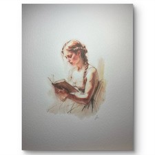 Quadro acquerello ritratto