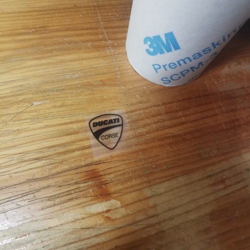 Ducati corse black - small, logo