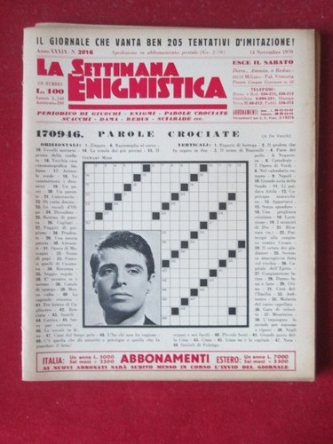Settimana enigmistica 2016 - enigmistica,