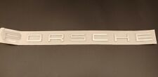 Scritta PORSCHE Silver x 911 Carrera Macan Cayenne Boxster Cayman Panamera
