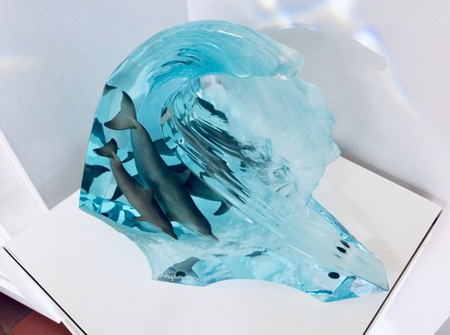Robert wyland lucite pewter - &,