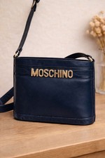 Moschino Vintage Blue Leather