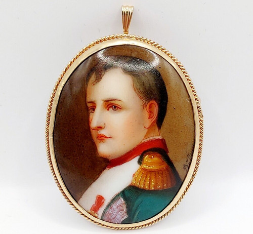 Spilla ciondolo antica oro