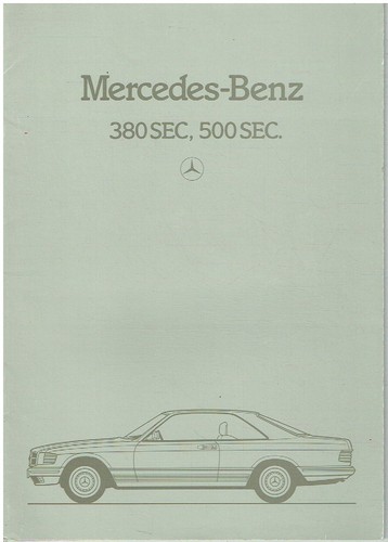 Mercedes benz c126 380sec - 380sec, &