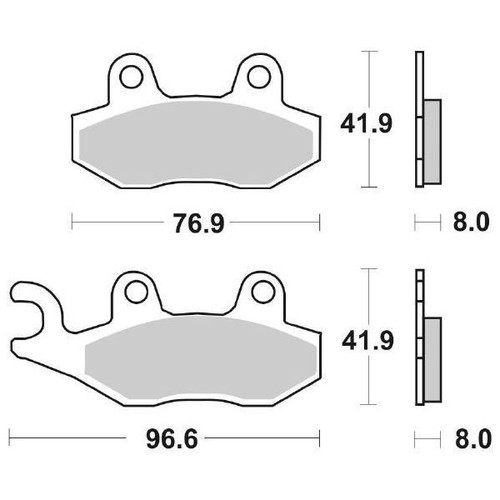 Pastiglie freno sbs 197ms per - sbs,