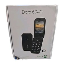 Nuovissimo telefono cellulare Seald Doro 6040 flip pulsante grande - nero sbloccato - stock Regno Unito