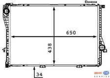 Radiatore Hella Mahle Behr BMW