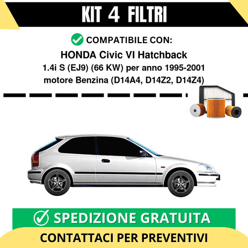 Kit filtri tagliando per - 4,