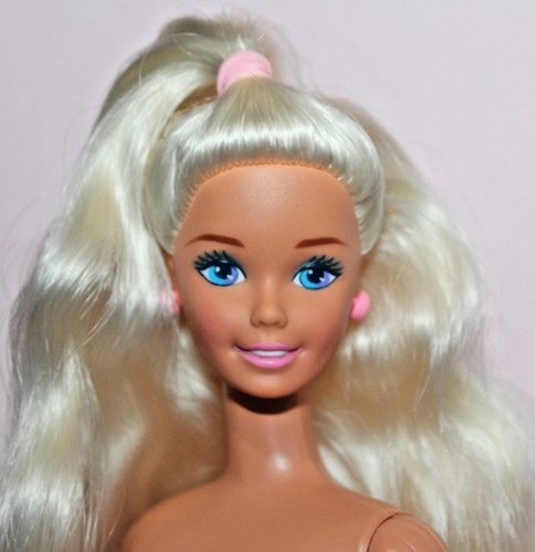 Barbie bambola nuda capelli