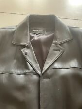 giacca di pelle da uomo 3/4 .vera pelle morbidissima al tatto Fodera in seta