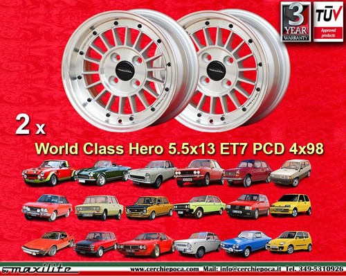 Cerchi fiat 124 127 x19 - 2,