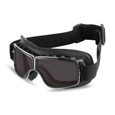 Occhiali Da Casco Moto Scooter Vespa harley bmw ducati colore nero vetro fumè /