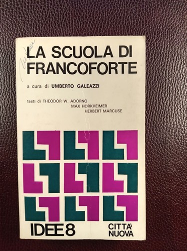 Scuola francoforte adorno - francoforte,