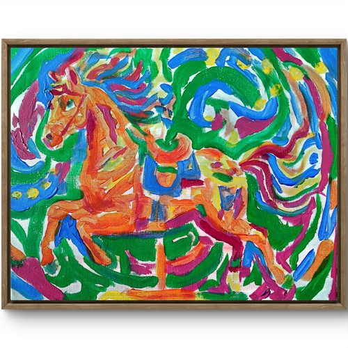 Giostra cavallo moderno