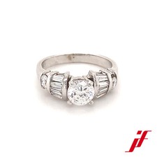 Anello In 585/- Oro Bianco con