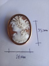 Vintage art deco cammeo antico retro spilla ciondolo.