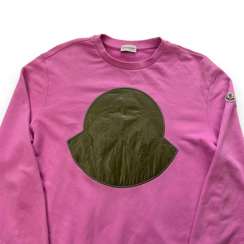 Felpa trapuntata moncler rosa - trapuntata,