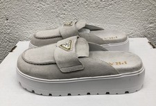 Pantofole Prada scamosciate