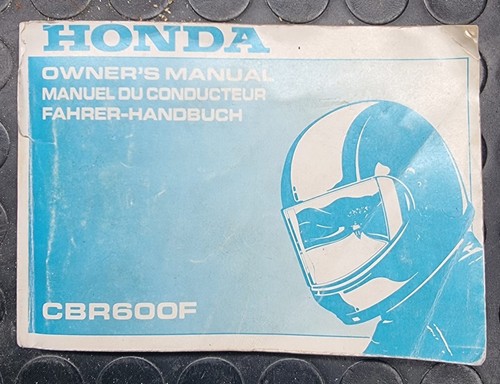Honda cbr 600 - f, - manuale