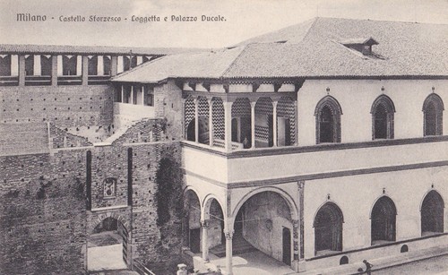 Cartolina milano castello - cartolina,