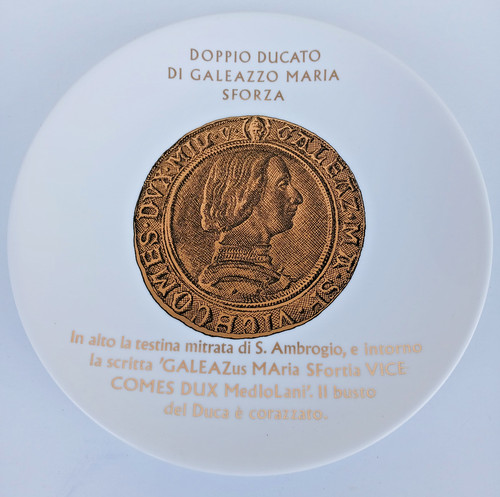 Piatto piero fornasetti moneta - piero,