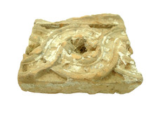 ANTICA FORMELLA TERRACOTTA ELEMENTO ARCHITETTONICO COTTO LOMBARDO 1400 CREMONA