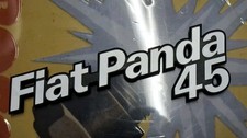 SCRITTA FIAT PANDA 45 SIGLA LOGO TARGHETTA BADGE EMBLEMA FREGIO