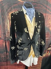 Blazer ricamato in velluto