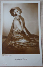 Cartolina fotografica autografa attrice cinematografica muta Elizza La Porta 1930 circa/dal 1930 (125111)