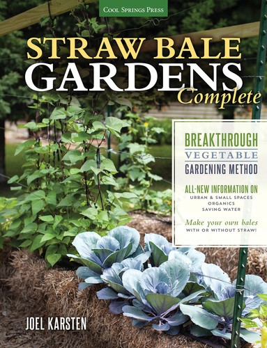 Straw bale gardens complete - gardens,