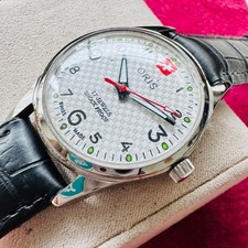 Oris Orologio da Polso Vintage Carica Manuale 17J 35mm Cinturino Pelle Acciaio Inox