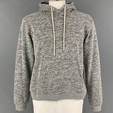 JOHN ELLIOTT Taglia XL Grigio Erica Cotone / Poliestere Felpa con Cappuccio