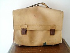 BORSONE BORSA VINTAGE IN CUOIO PELLE CARTELLA SCUOLA UFFICIO D'EPOCA  900 