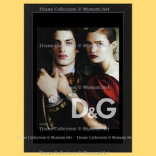 Anni ' 00  * Pubblicità Originale "D&G Time, Dolce e Gabbana Orologi" Cornice
