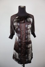 LIU JO VESTITO ABITO DONNA TG.  42 WOMAN CASUAL VINTAGE DRESS SETA SILK SOIE