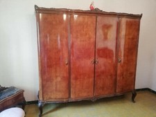 Armadio Camera Da letto stile Chippendale in Radica. Metà del 900