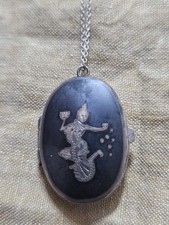 Antico Medaglione Siam In Argento Porta Segreti O Porta Veleno O Portafoto 1940