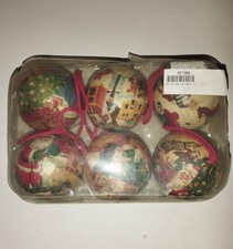 SET 6 PALLE NATALE VINTAGE