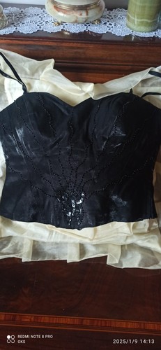 Top donna nero luccicante - donna,