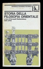 Storia Della Filosofia Orientale Tomo Primo Sarvepalli Radhakrishnan Feltrinelli