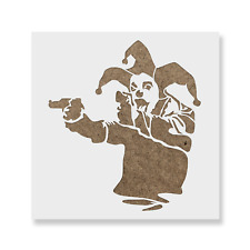 Gun Clown Banksy Stencil -
