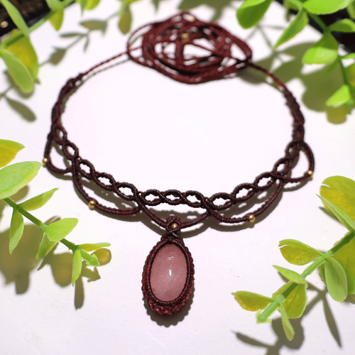 Collana girocollo macramè - in,