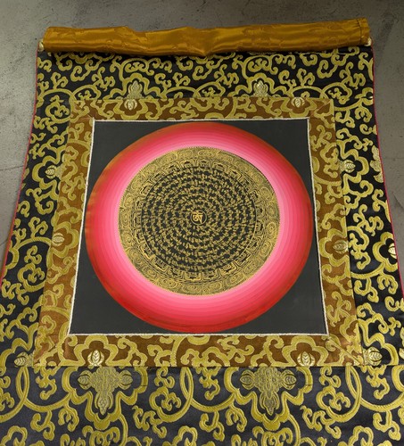 Tibet pittura thangka mantra - pittura,
