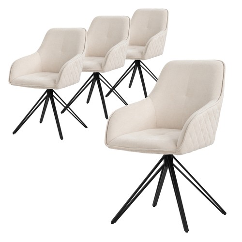 Sedia sala pranzo crema - 4x,